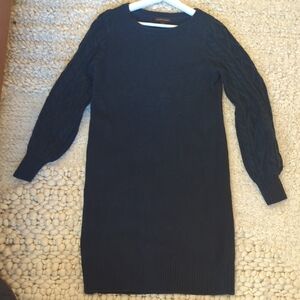 Banana Republic Rich Navy Blue Long Sleeve Sweater Dress